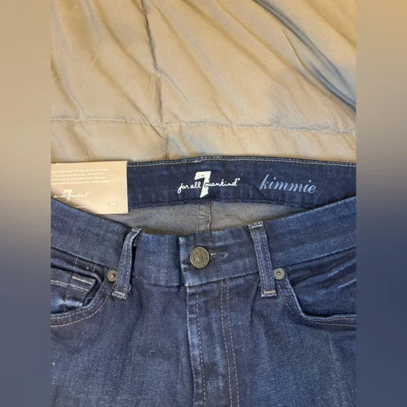 7 For All Mankind Kimmie Bootcut Jeans Size 27 Dark Wash NWT - Picture 3 of 8